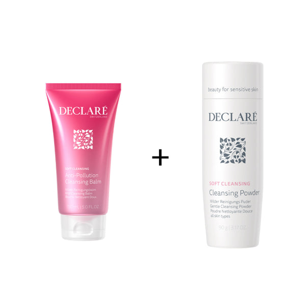 Home Facial Cleansing Kit | Declare Cleansing Balm + Powder Cleanser